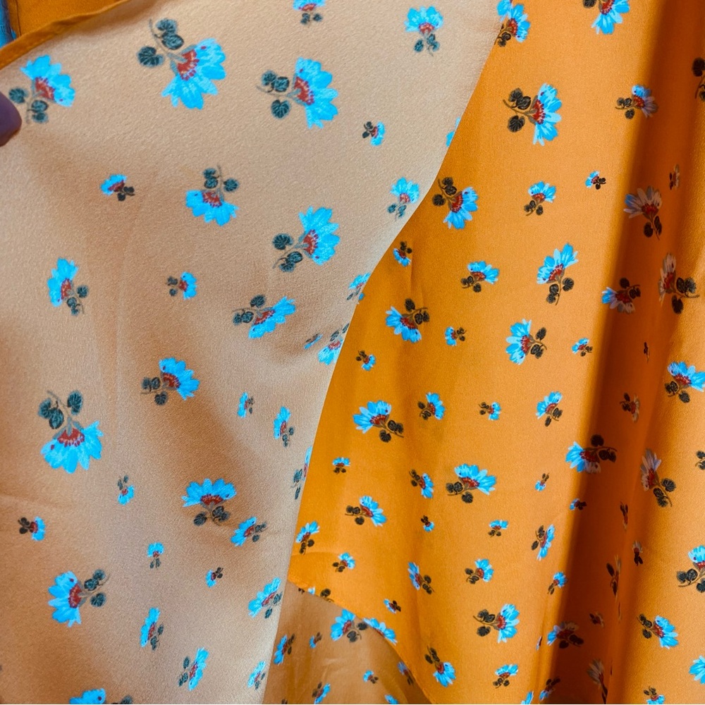 LOFT Floral Wrap Skirt - Picture 4 of 7